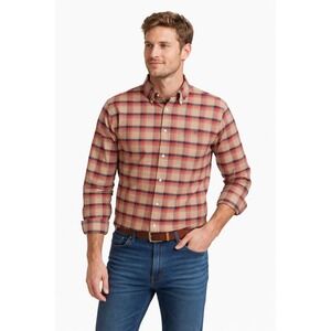 TAYLOR STITCH The Jack Mens Button Up Flannel Organic Cotton Shirt Size 40 Plaid